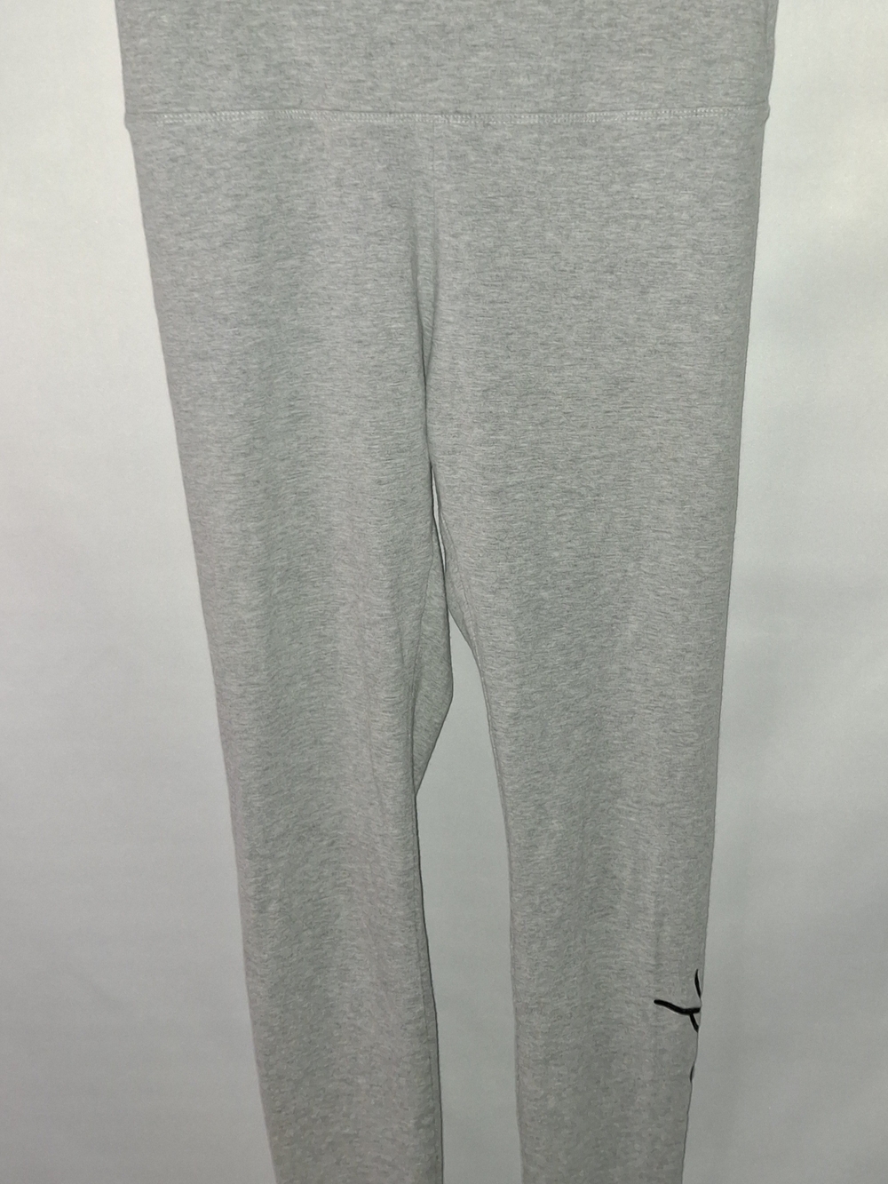 Womens Gray Stretch Leggings